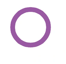 A magenta open circle.
