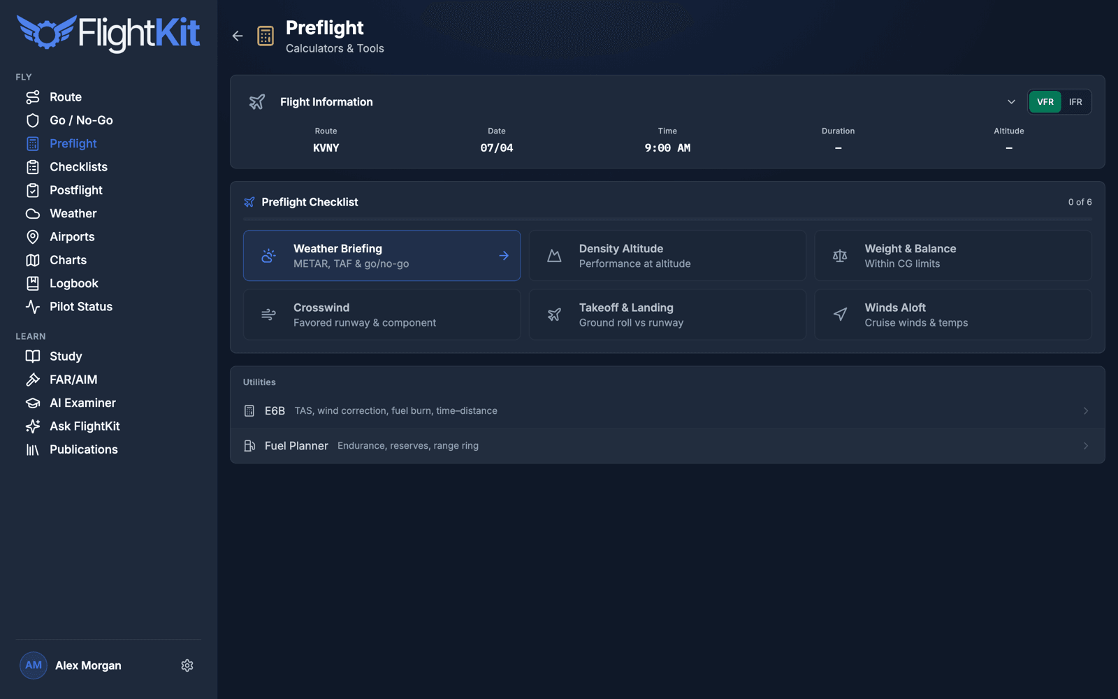 FlightKit Preflight — Preflight math that used to live on paper